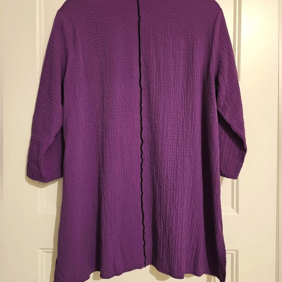 Ali Miles Purple Women's Tunic sz medium - Picture 5 of 7